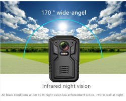 Streaming Recording Body Worn Surveillance Camera Charging Time 4 Hours With Bluetooth