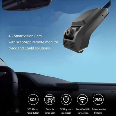 1080P 4G Dash Cam With ADAS DMS All-in-one Parking Monitoring For Fleet Management