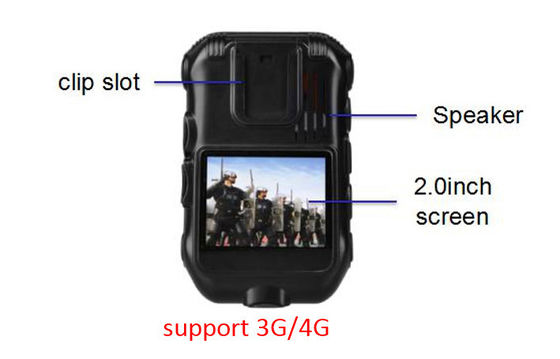 Law Enforcement Waterproof Body Camera 140 Degree Angle View 3600 MAH Battery