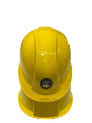 Hd Safety 4G Helmet Camera Yellow Color MTK8735 Chipset Replaceable 3300MAh Battery
