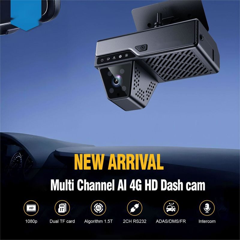 AI vehicle Monitoring System AI Dashcam DVR Dashboard Driver DMS ADAS Detection
